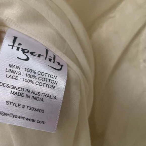 TIGERLILY Zoayla Ivory White Cotton Maxi Dress NWT RRP$399 - Picture 12 of 12
